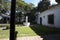 The Historic House of Independence Museum from the year 1816 of Tucuman, Argentina, garden with flowers