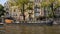 Historic houseboat, Canal, Amsterdam, The Netherlands