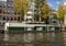 Historic houseboat, Canal, Amsterdam, The Netherlands