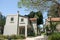 Historic houses in the restored Sarona quarter of Tel Aviv