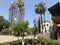 Historic houses in the restored Sarona quarter of Tel Aviv