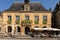 Historic houses surrounding Place de la Liberte in Sarlat la Caneda in Dordogne