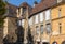 Historic houses surrounding Place de la Liberte in Sarlat la Caneda in Dordogne Department, Aquitaine,