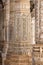 Historic Jain temple detail architecture in Ranakpur, Rajasthan, India