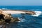 Historic La Jolla Children`s Pool with Eroded Cliffs