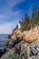 historic landmark Bass Harbor Head Light in Maine, United States