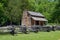 Historic landmark cabin in smoky mountains national park