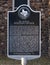 Historic Landmark plaque Saint Paul`s Episcopal Church in Marfa, Texas.