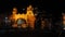 Historic leheripura gate of Vadodara under the Moon