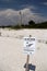 Historic Lighthouse and Bird Nesting Sign