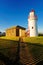 Historic lighthouse and cottage