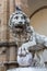 Historic Lion sculpture in Florence, Italy