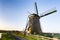 The historic Lisserpoel windmill along the river the Ringvaart