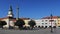 Historic main square in Kromeriz , Czech republic