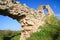 Historic Mangup Kale fortress stony walls (Crimea)