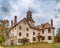 Historic mansion in Batsto Village is located in Wharton State Forest in Southern New Jersey. United States.