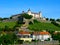 The historic Marienberg Fortress high above the city of WÃ¼rzburg