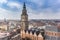 Historic Martini church dominating the skyline of Groningen