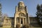 Historic Masaryk lookout tower of independence in Horice in Czech republic, sunny day