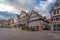 Historic medieval half timber house in black forest town