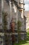 Historic medieval stone building on the campus at Magdalen College, University of Oxford, UK.