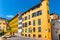 Historic medieval tenement houses at Place du Petit Puy square in old town quarter of perfumery city of Grasse in France