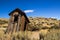 Historic Mining Outhouse in Sierra Nevada Ghost Town