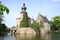 The historic moated Castle Gemen in Bocholt, Germany