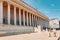 Historic neoclassical courthouse Cour de Appel built in 1840s with 24 columns in greek style is one of the most known landmarks of