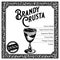 Historic New Orleans Cocktail the Brandy Crusta