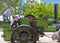 Historic Noyes Bros steam roller in Echuca.