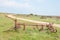 Historic old plow at Matjiesfontein farm