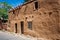 Historic, old style architecture of buildings in Sante Fe