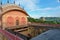 Historic ornate Hindu buildings in Jaipur - deep inside Indians architecture