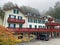 Historic and outbuildings next to the Grand Hotel Giessbach above Lake Brienz Brienzersee - Canton of Bern, Switzerland