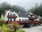 Historic and outbuildings next to the Grand Hotel Giessbach above Lake Brienz Brienzersee - Canton of Bern, Switzerland