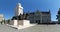 historic parliament building with statue of IstvÃ¡n Tisza in Budapest