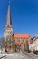 Historic Petrikirche church in Hanseatic city Rostock