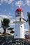 Historic Pine Island Lighthouse at Mackay Marina