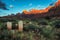 Historic pioneer cemetery in Springdale, Utah