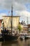 Historic Pirate boat in Groningen.The Netherlands