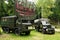 Historic Polish STAR 660 and Soviet ZIL 157 6x6 army trucks.