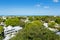 The historic and popular center and Duval Street in downtown Key West. Beautiful small town in Florida, United States of