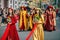 Historic procession in medieval clothing in Italy