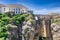 Historic Puente Nuevo bridge over the canyon in Ronda