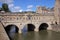 Historic Pulteney Bridge in Bath City, England