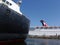 Historic Queen Mary Boat and Carnival Cruise Ship docked in Harbor