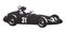 Historic racing car, retro formula