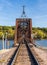 Historic rail bridge between Dubuque Iowa and East Dubuque Illinois