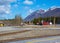 Historic railway tracks running through the town of carcross in the yukon territories